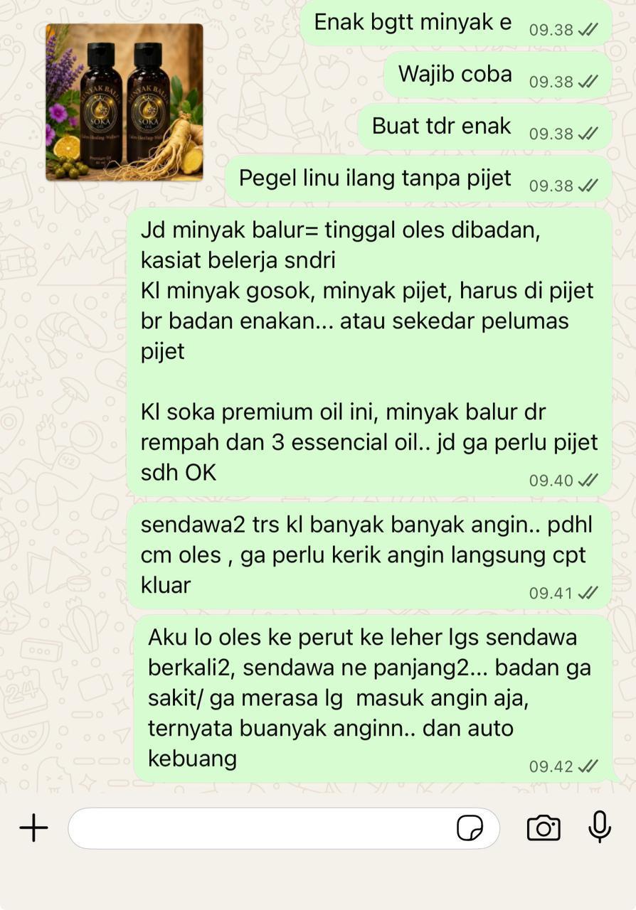 Screenshot testimoni pelanggan 1